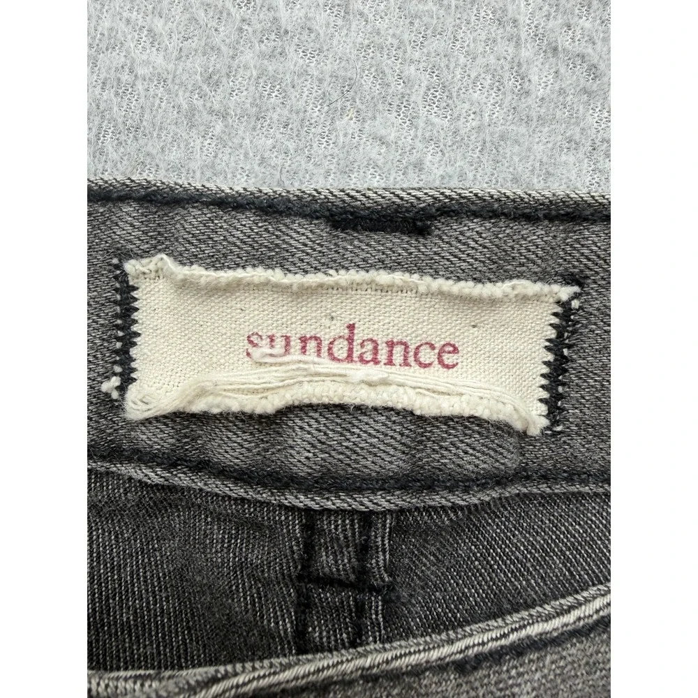 Sundance Jeans Womens 29x26 Gray Charcoal Wash Primrose Sequin Skinny Stretch